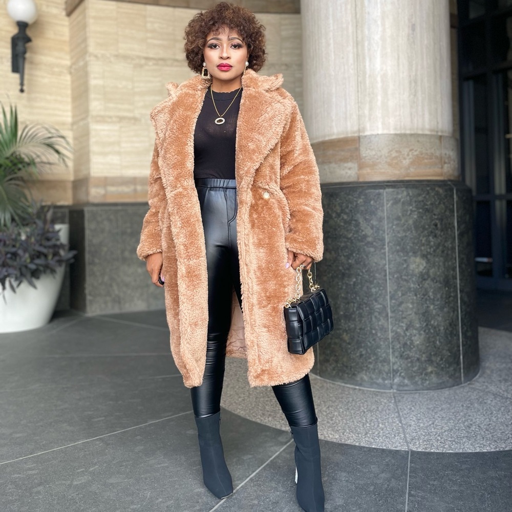 FUR TEDDY BEAR COAT